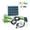 Top Quality Remote Controlling Portable CE Solar Light System with 3W Led Bulbs